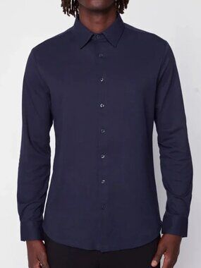 Projek Raw Navy Long Sleeve Knit Shirt/13757